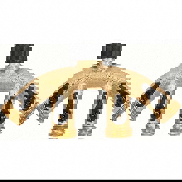 Garden Hose Shut-Off Valve: Female & Male, 3/4